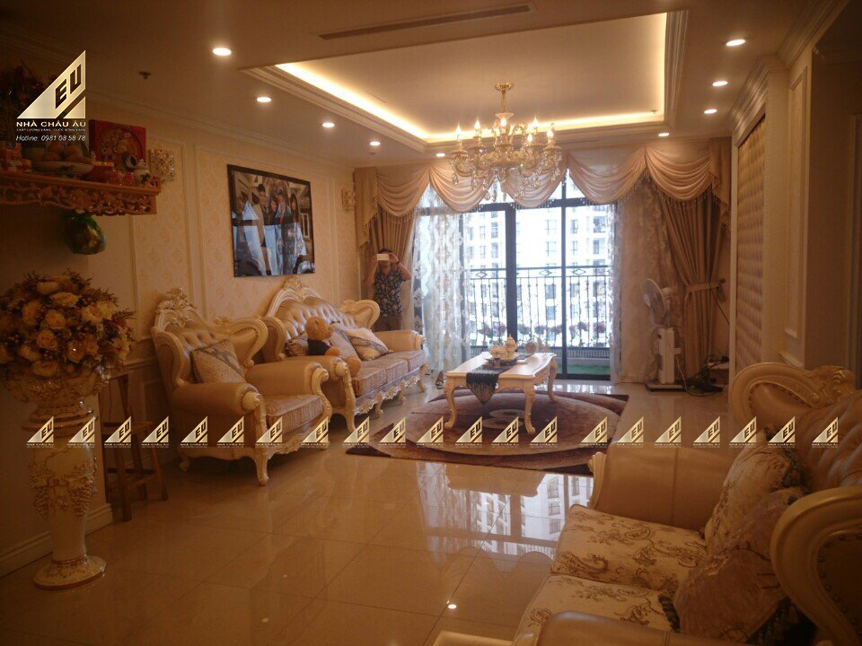 Thi công hoàn thiện nhà hoa hậu Kỳ Duyên - R3A Royal City Hà Nội